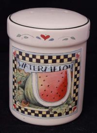 Susan Winget HARVEST FAIR Watermelon Shaker CIC
